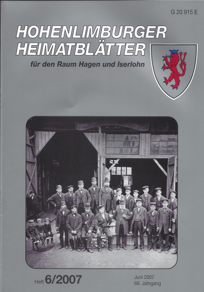 2007 06 Eine Mannschaft des Puddelstahl-Werkes von Böing, Röhr und Sefsky im Langenkamp, anno 1890 (Ausschnitt). Foto: Repro Slg. Bleicher