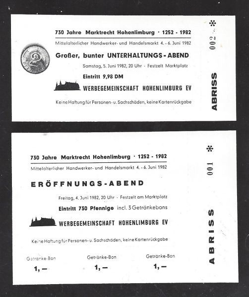 730 Jahre Marktrecht Hohenlimburg 1982