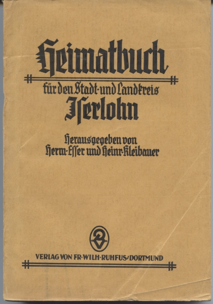 Heimatbuch für den Stadt- und Landkreis Iserlohn, 1925
