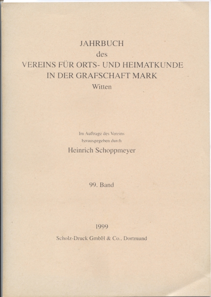Jahrbuch des Vereins für Orts- und Heimatkunde in der Grafschaft Mark