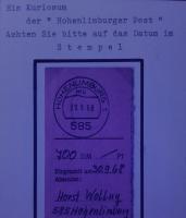 Kurioser Poststempel Hohenlimburg