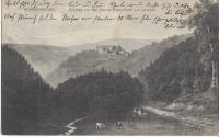 Schloss von der oberen Wesselbach aus gesehen. Postkarte
