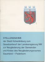 Stellungnahme der Stadt Hohenlimburg zum Gesetzentwurf der Landesregierung NW, 22. Mai 1974