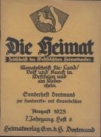 Die Heimat, Sonderheft Dortmund zur Handwerks- und Gewerbeschau, August 1925