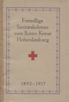 Freiwillige Sanitätskolonne vom Roten Kreuz Hohenlimburg 1892 - 1917