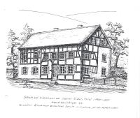 Schule und Wohnhaus Lehrer Thiel ( 1781 - 1851 )