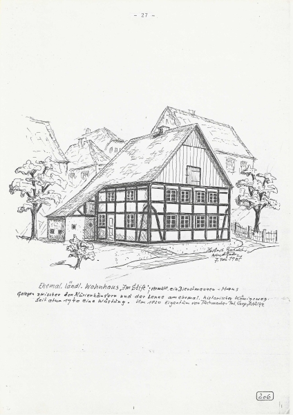 Ehemal. ländl. Wohnhaus Im Stift