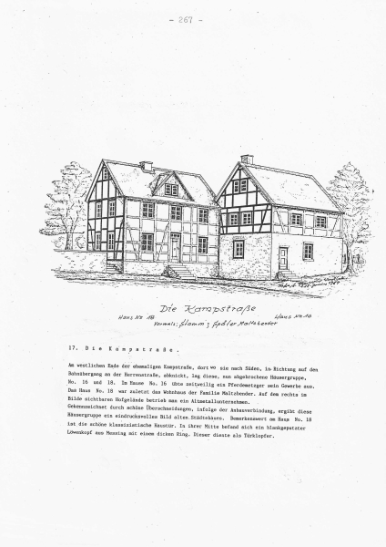 Kampstraße 18, re. Nr 16, heute Gaußstraße