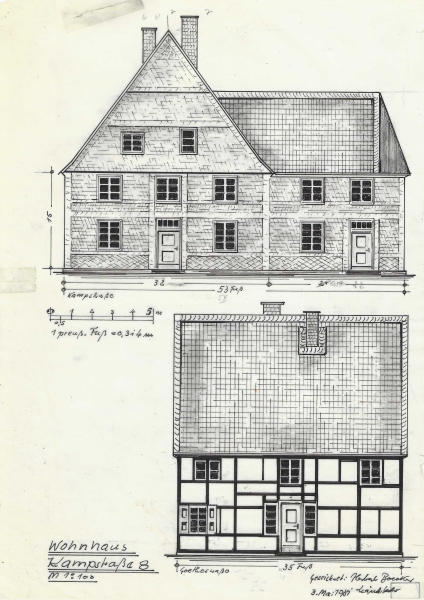 Wohnhaus Kampstraße 8, heute Gaußstraße