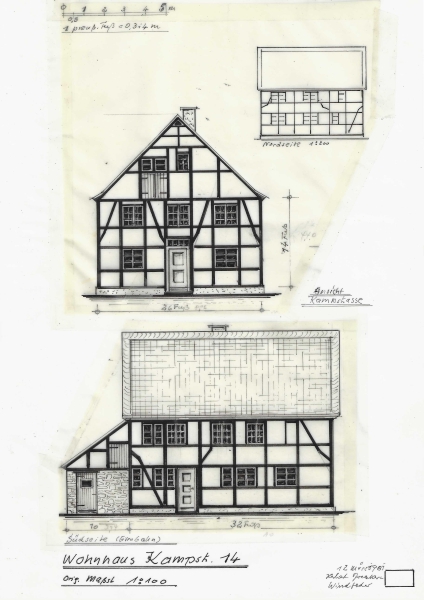 Wohnhaus Kampstraße 14, heute Gaußstraße