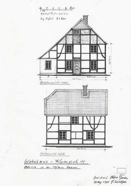Wohnhaus Kampstraße 11, heute Gaußstraße