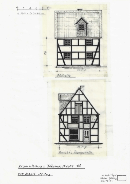 Wohnhaus Kampstraße 12, heute Gaußstraße