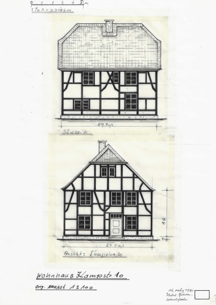 Wohnhaus Kampstraße 10, heute Gaußstraße