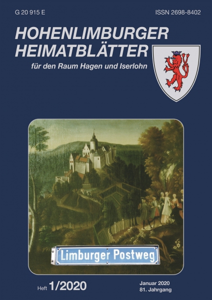 2020 01 Fotomontage: Ausschnitt eines Ölgemäldes auf Schloss Hohenlimburg mit aufgelegtem Dortmunder Straßenschild.