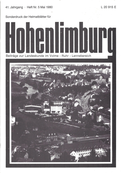 1980 05 Hohenlimburg und Elsey im Jahre 1980. Foto: Heiner Buhls