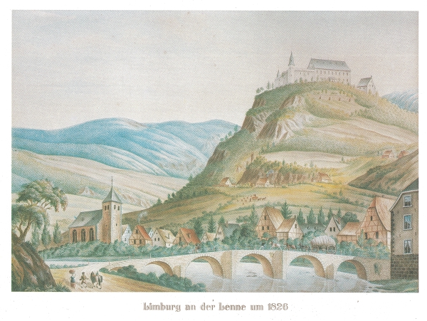Limburg an der Lenne um 1826