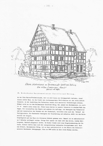 Ehem. Wohnhaus von Reidemeister Gottfried Böing