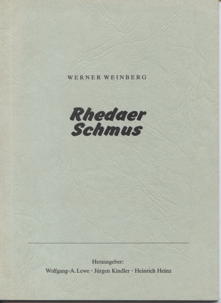 Rhedaer Schmus. Band 1 (1986)