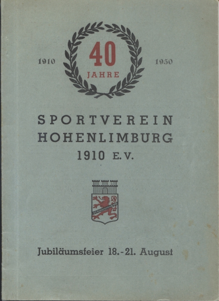 Sportverein Hohenlimburg 1910 e. V.   40 Jahre