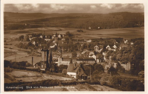 Hohenlimburg Blick vom Restaurant Schlossberghöhe
