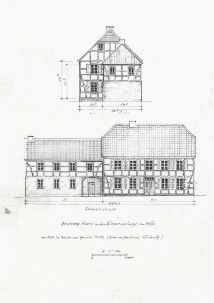 Besitzung Haver an der Stennertstraße um 1960