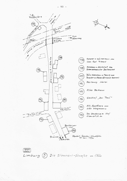 XVI Limburg 5, Die Stennertstraße um 1820