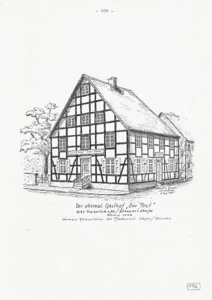 Der ehemal. Gasthof " Zur Post "