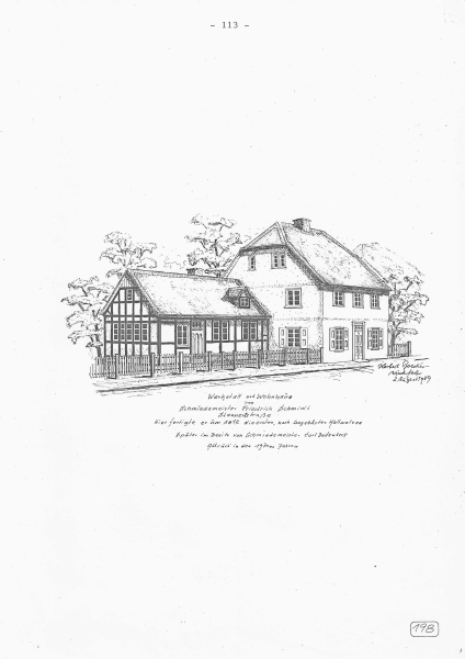 Werkstatt und Wohnhaus von Schmiedemeister Friedrich Schmidt