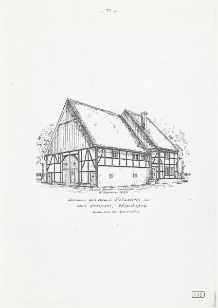 Wohnhaus und ehem. Stellmacherei von Louis Gerdsmann