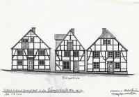 Wohnhausgruppe in der Kampstraße Nr. 14, 12 und 10, heute Gaußstraße