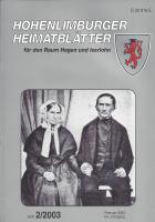 2003 02 Franz-Anton Hesse (1777-1859), der Firmengründer in Olpe, mit Ehefrau. Foto: Slg. Norbert Janetzke