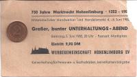 730 Jahre Marktrecht Hohenlimburg 1252 - 1982