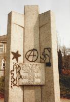 Vandalismus am Mahnmal 1983