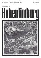 1977 02 Das Dorf Oestrich mit dem Burgberg. Luftbild von Norden, 1954