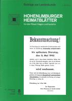 1986 08 Hohenlimburger Bekanntmachung vom 7. Mai 1945. Slg: Knaup