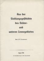 Aus der Siedlungsgeschichte des Volme- und unteren Lennegebietes, Hagen 1936