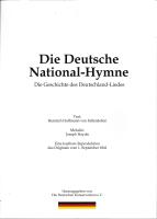 Die Deutsche National-Hymne
