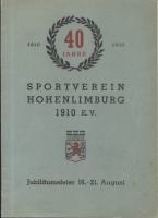 Sportverein Hohenlimburg 1910 e. V.   40 Jahre