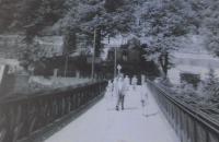 Notbrücke 1959 als Ersatz für die Stennertbrücke