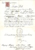 Leichenpass von 1890