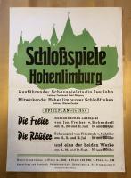 Plakat Schlossspiele Hohenlimburg 1954